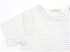 Petit Piao pearl blue/offwhite t-shirt striber